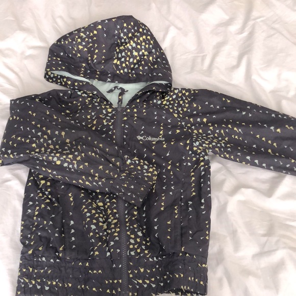 Girls Columbia lined windbreaker size 7-8 - Picture 1 of 8